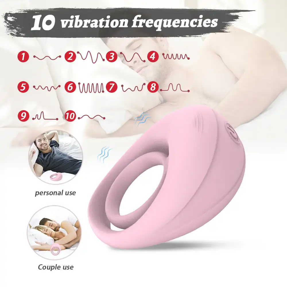 rubber fully-coated vibrating cock ring