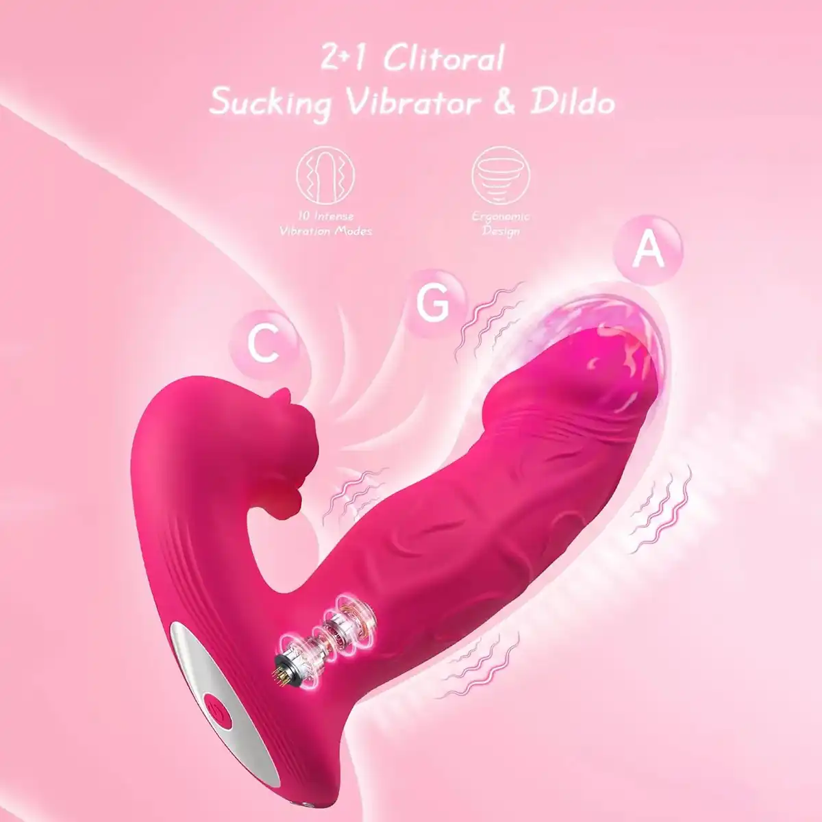 2-in 1 Detachable Double-sided Vibrator